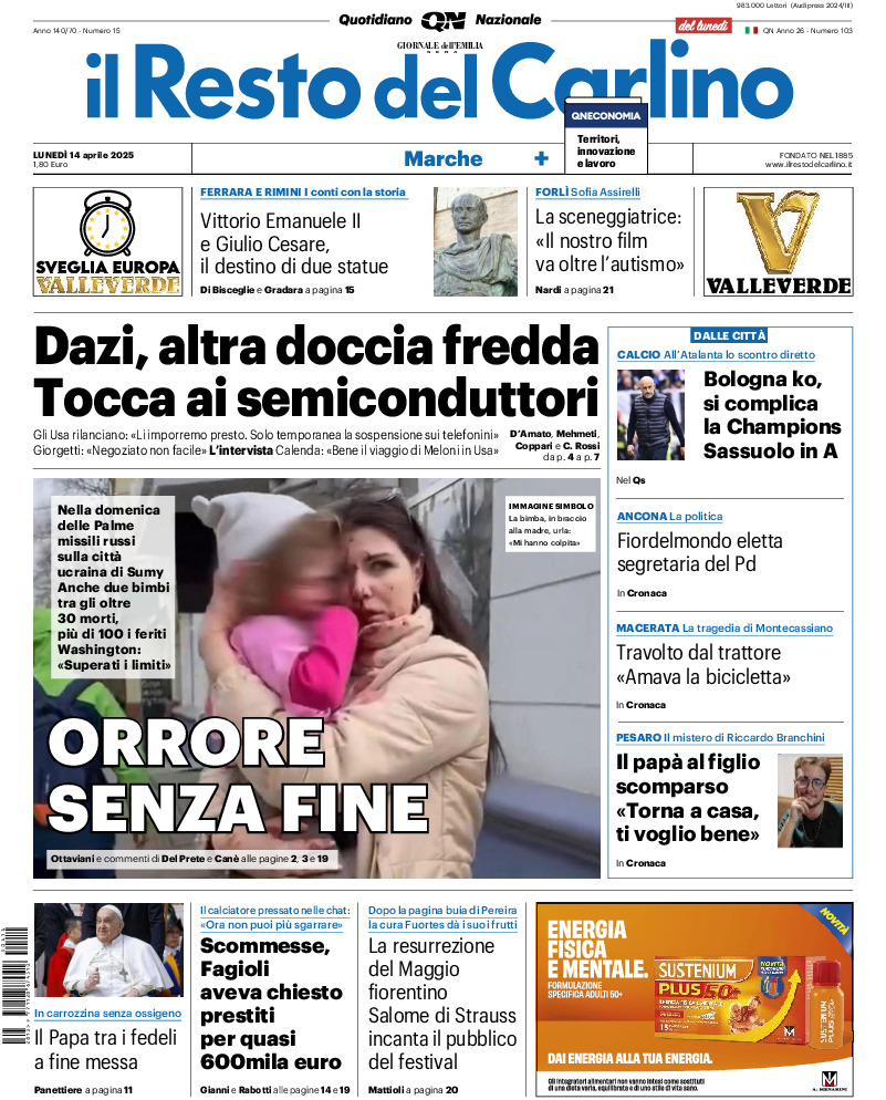 Pesaro - lunedì 14 Aprile 2025