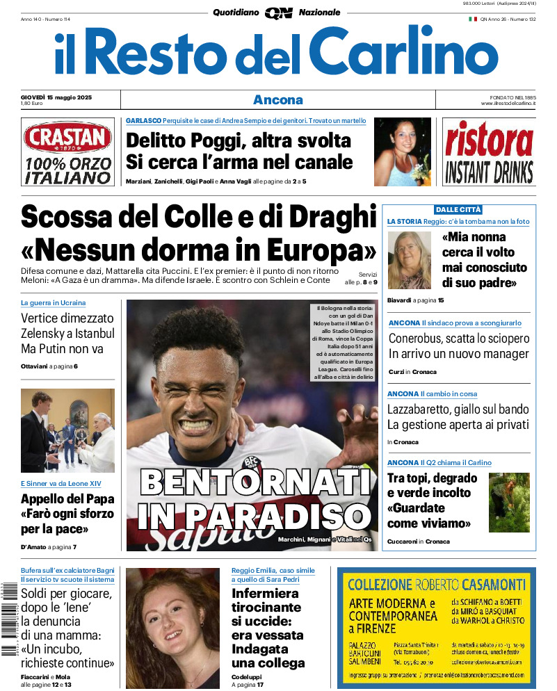 Ancona - giovedì 15 Maggio 2025