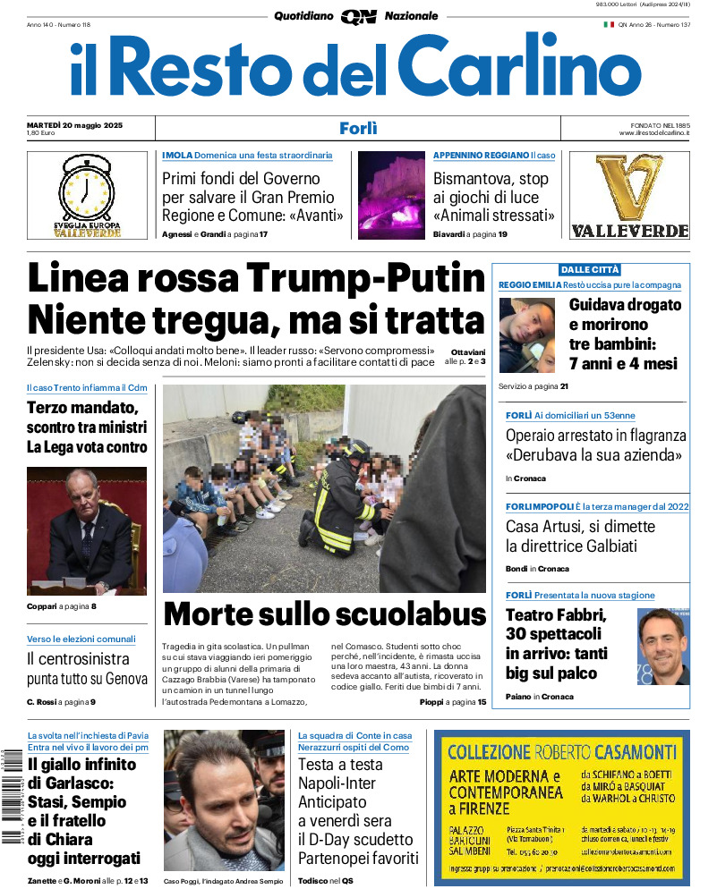 Forlì - martedì 20 Maggio 2025