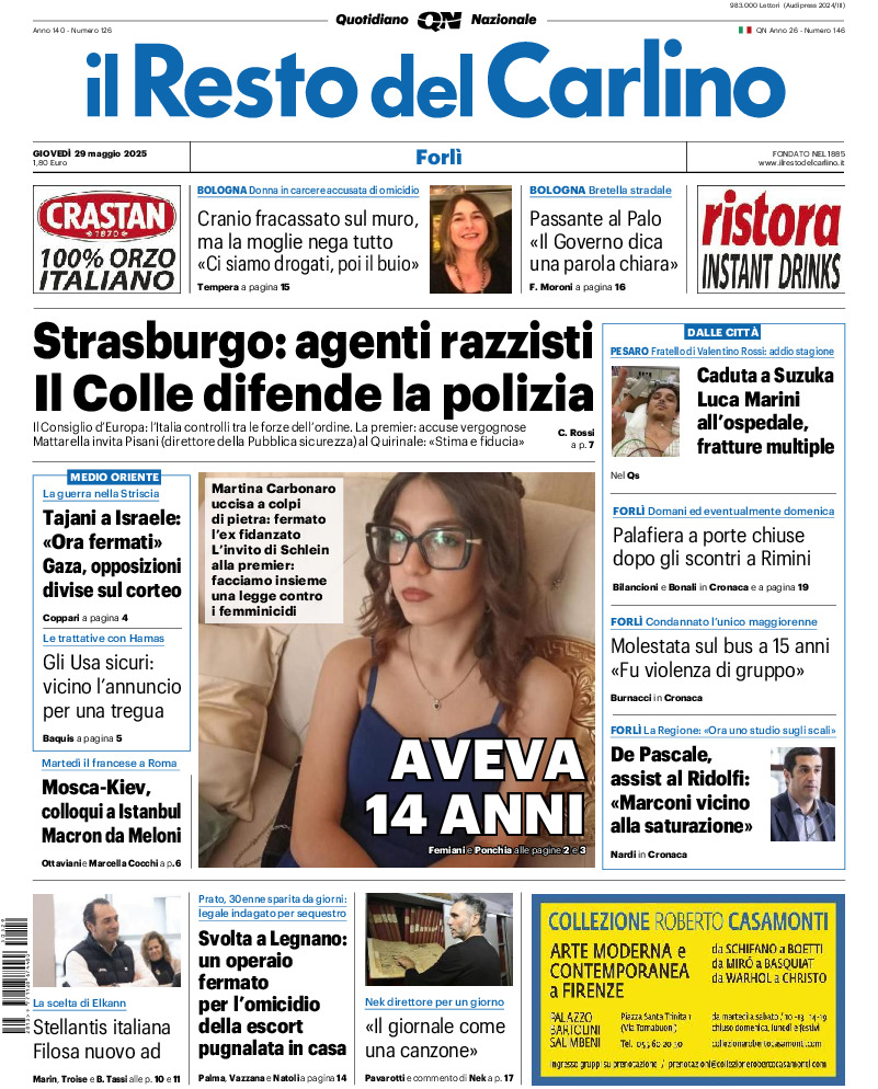 Forlì - giovedì 29 Maggio 2025