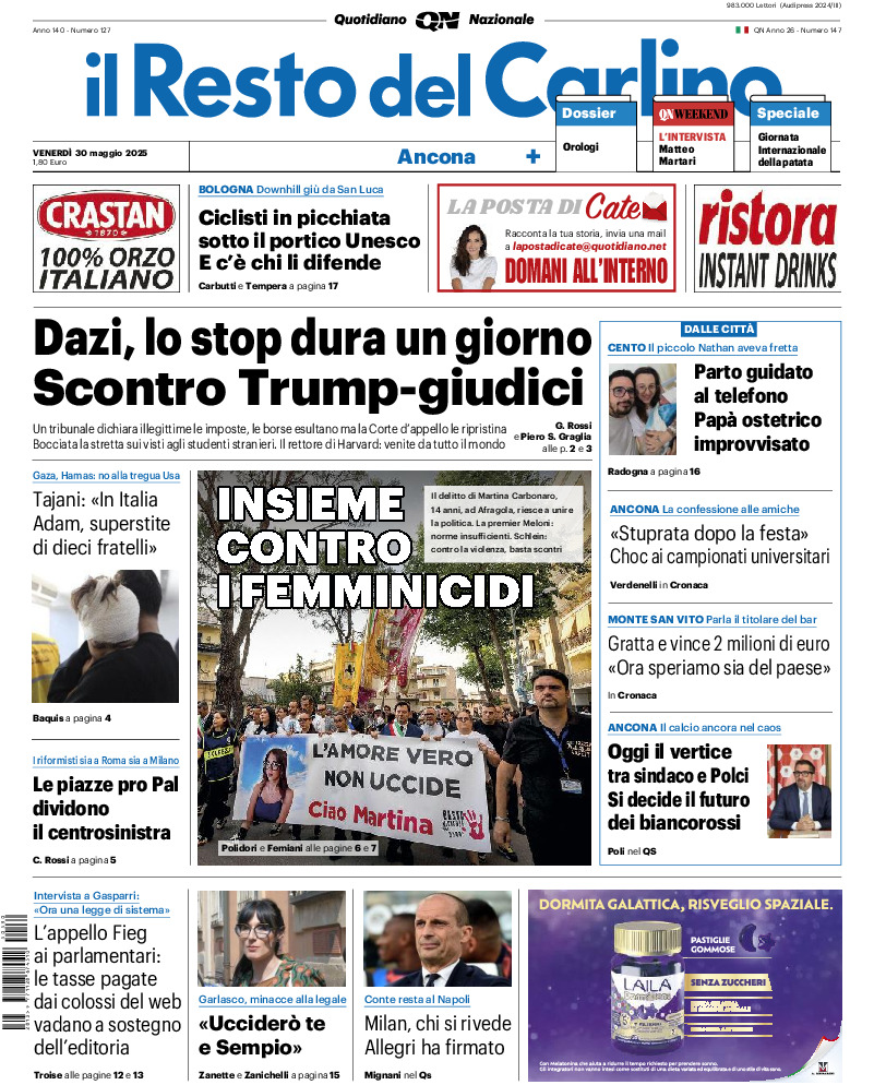 Ancona - venerdì 30 Maggio 2025