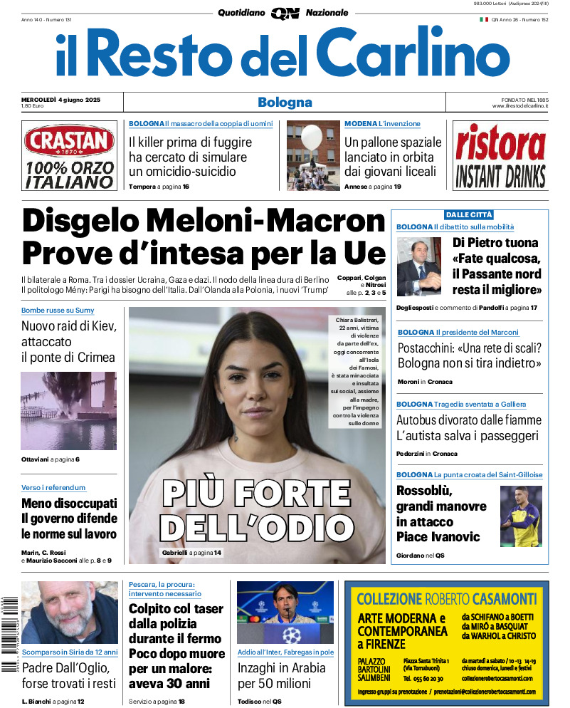 Bologna - mercoledì 04 Giugno 2025