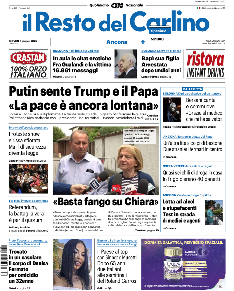 Ancona - giovedì 05 Giugno 2025