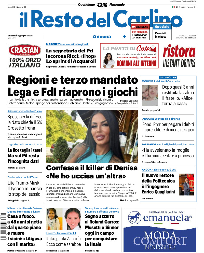 Ancona - venerdì 06 Giugno 2025