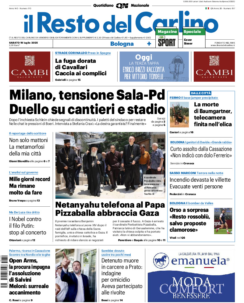 Bologna - sabato 19 Luglio 2025