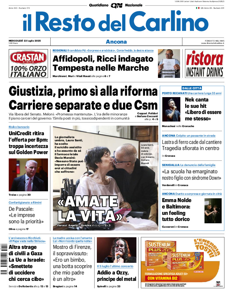 Ancona - mercoledì 23 Luglio 2025