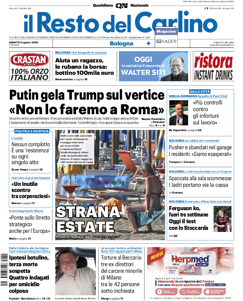 Bologna - sabato 09 Agosto 2025