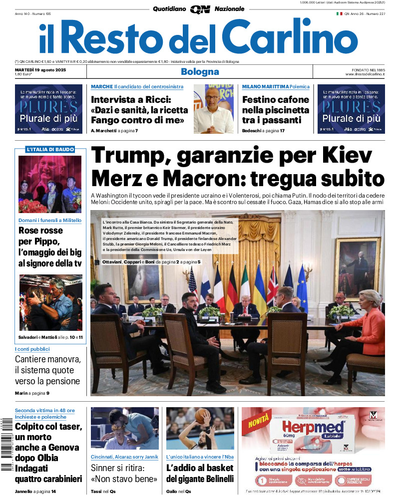 Bologna - martedì 19 Agosto 2025