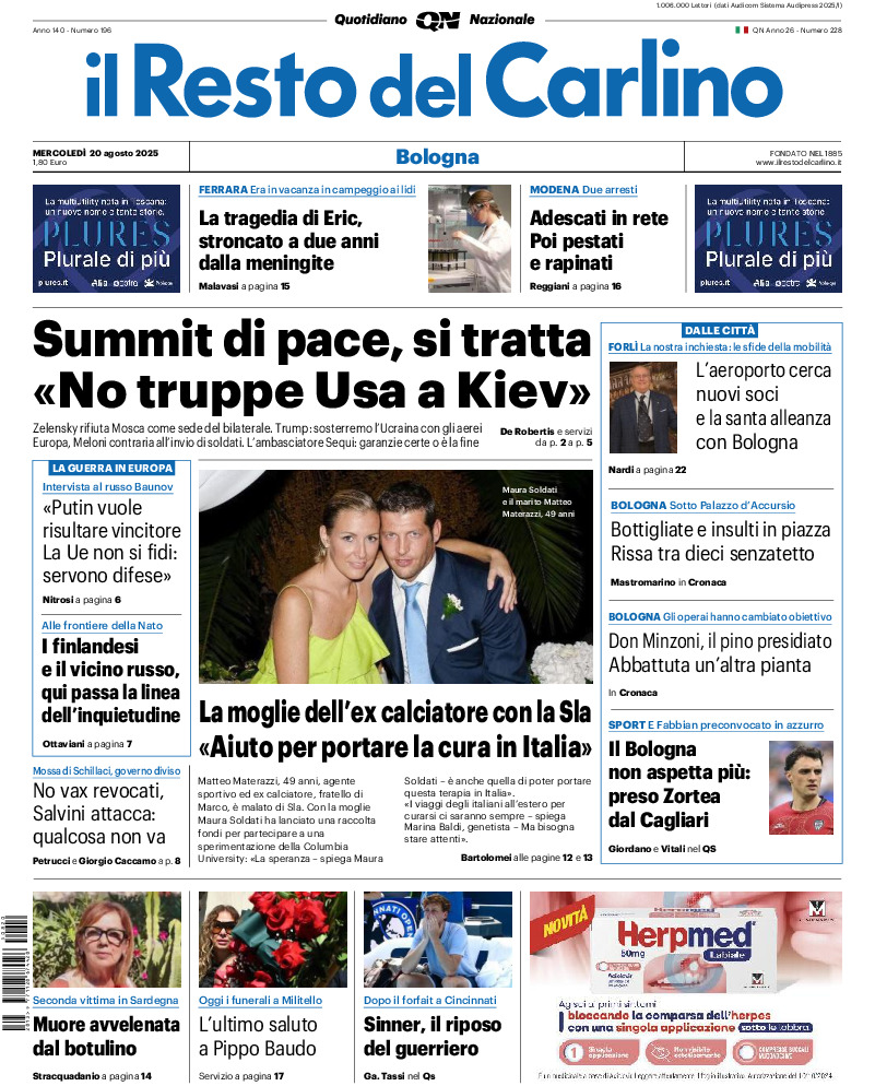 Bologna - mercoledì 20 Agosto 2025