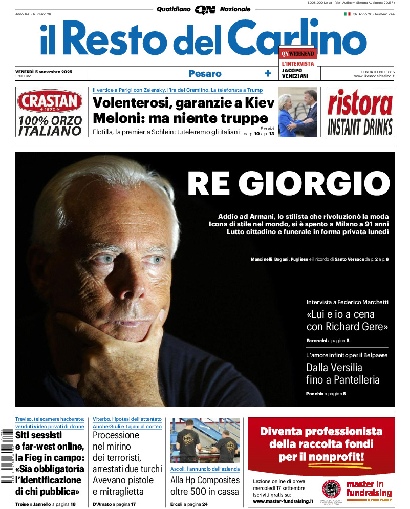 Pesaro - venerdì 05 Settembre 2025