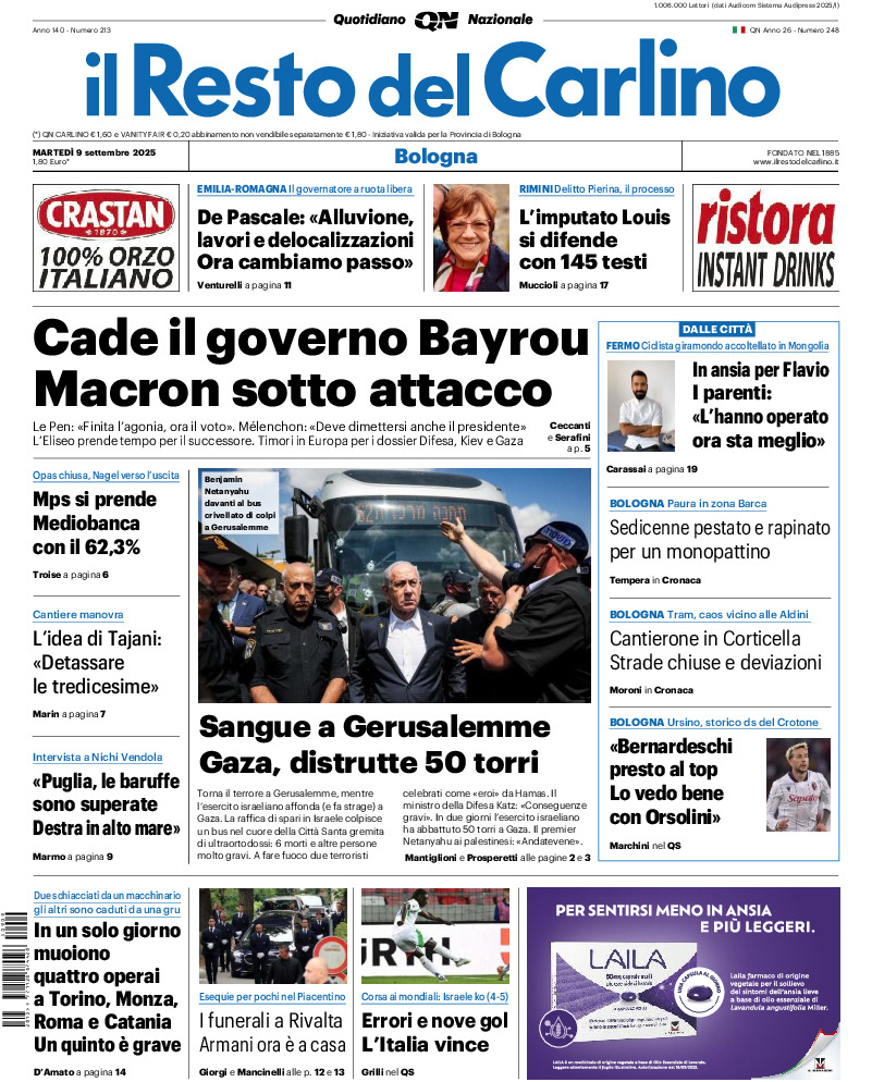 Bologna - martedì 09 Settembre 2025