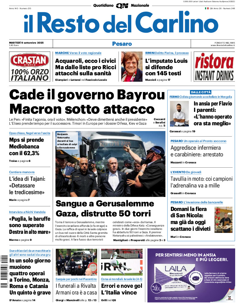 Pesaro - martedì 09 Settembre 2025